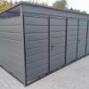Müllunterstand 5 m x 3 m, aus einer Konstruktion mit geschlossenem Profil