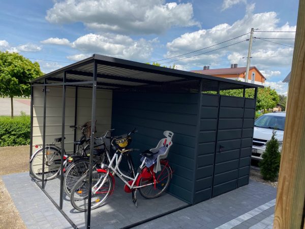 Müllplatzüberdachung 4x3, Fahrradabstellraum