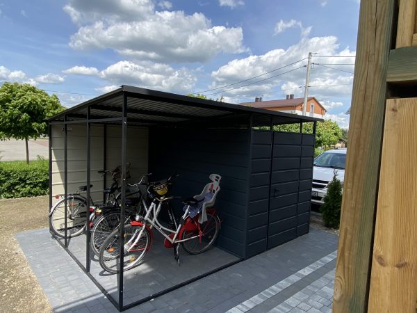 Müllplatzüberdachung 4x3, Fahrradabstellraum – Bild 2