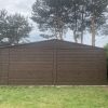 Blasen-Garage 7m x 6m, in Holzoptik – Bild 4