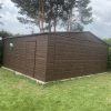 Blasen-Garage 7m x 6m, in Holzoptik – Bild 2