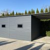 Blachgarage 5 m x 8 m + Überdachung 2 m – Bild 4