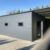 Blachgarage 5 m x 8 m + Überdachung 2 m – Bild 3