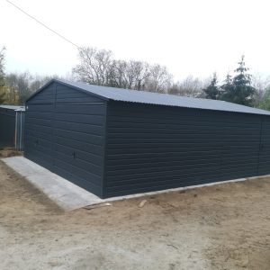 Blachgarage 6 m x 7 m, verzinkte Konstruktion