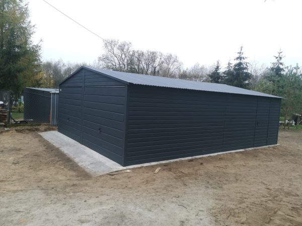 Blachgarage 6 m x 7 m, verzinkte Konstruktion