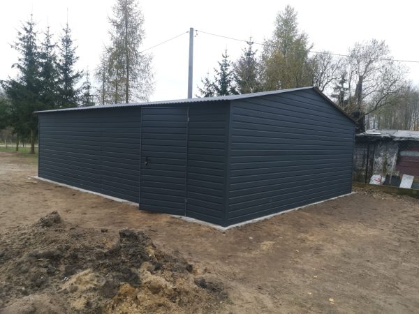 Blachgarage 6 m x 7 m, verzinkte Konstruktion – Bild 4