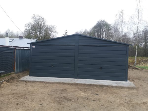 Blachgarage 6 m x 7 m, verzinkte Konstruktion – Bild 5