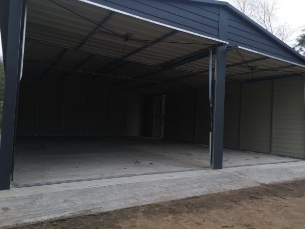 Blachgarage 6 m x 7 m, verzinkte Konstruktion – Bild 6