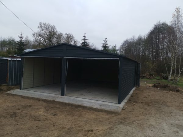 Blachgarage 6 m x 7 m, verzinkte Konstruktion – Bild 7